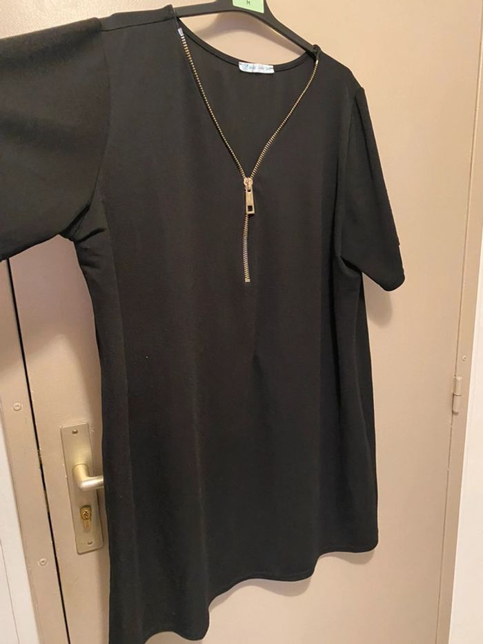 Robe, tunique, noir grande taille femme - photo numéro 7