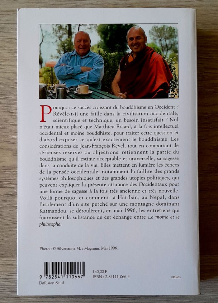 jean-françois revel - le moine et le philosophe le bouddhisme d'aujourd'hui - photo numéro 3