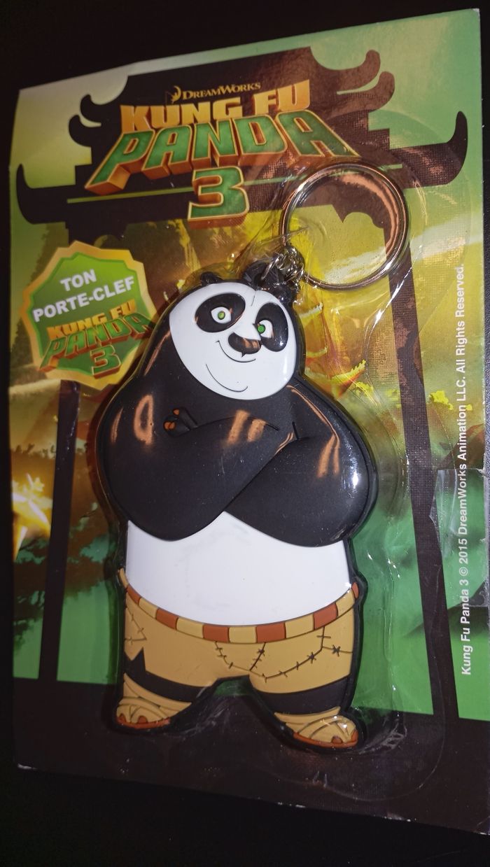 Porte-clés Kung Fu Panda 3 DeeamWorks NEUF - photo numéro 2