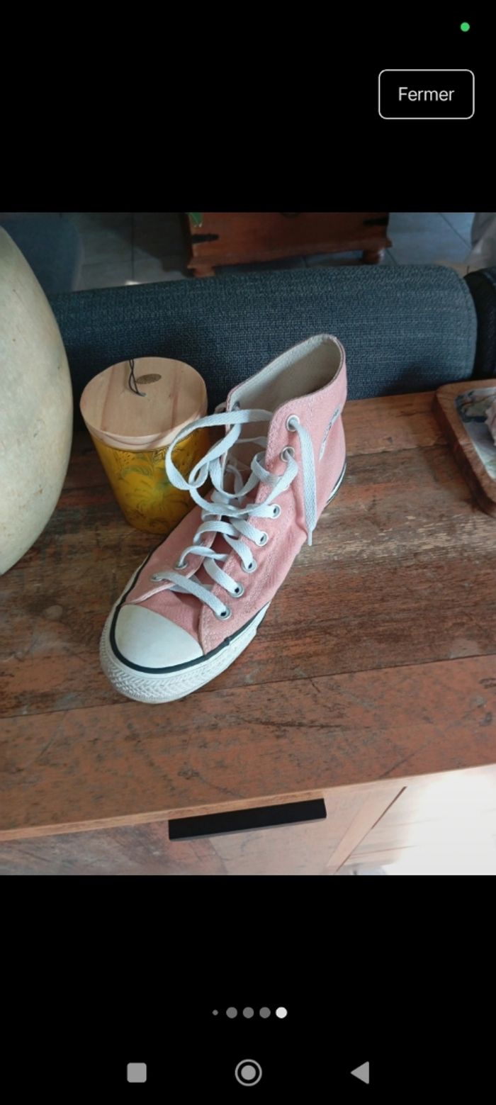 Converse All Star taille 41 rose pâle - photo numéro 7