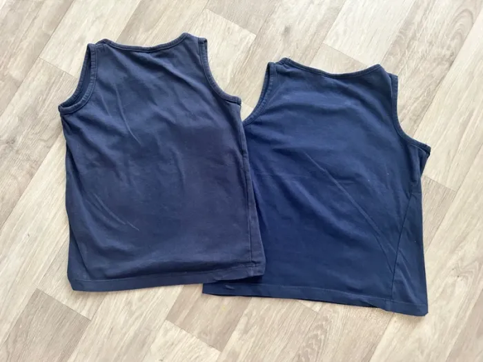 Lot de 2 débardeurs bleu marine taille 5 ans influx - photo numéro 2
