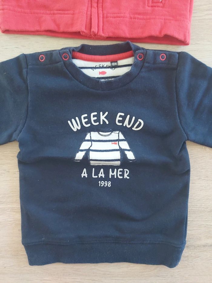 Pull gilet garçon 18 mois - photo numéro 2