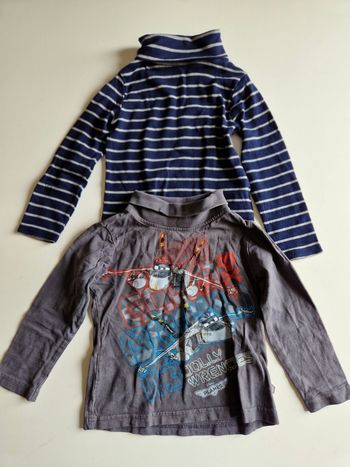 Lot de 2 tee shirts col roulé 36 mois 