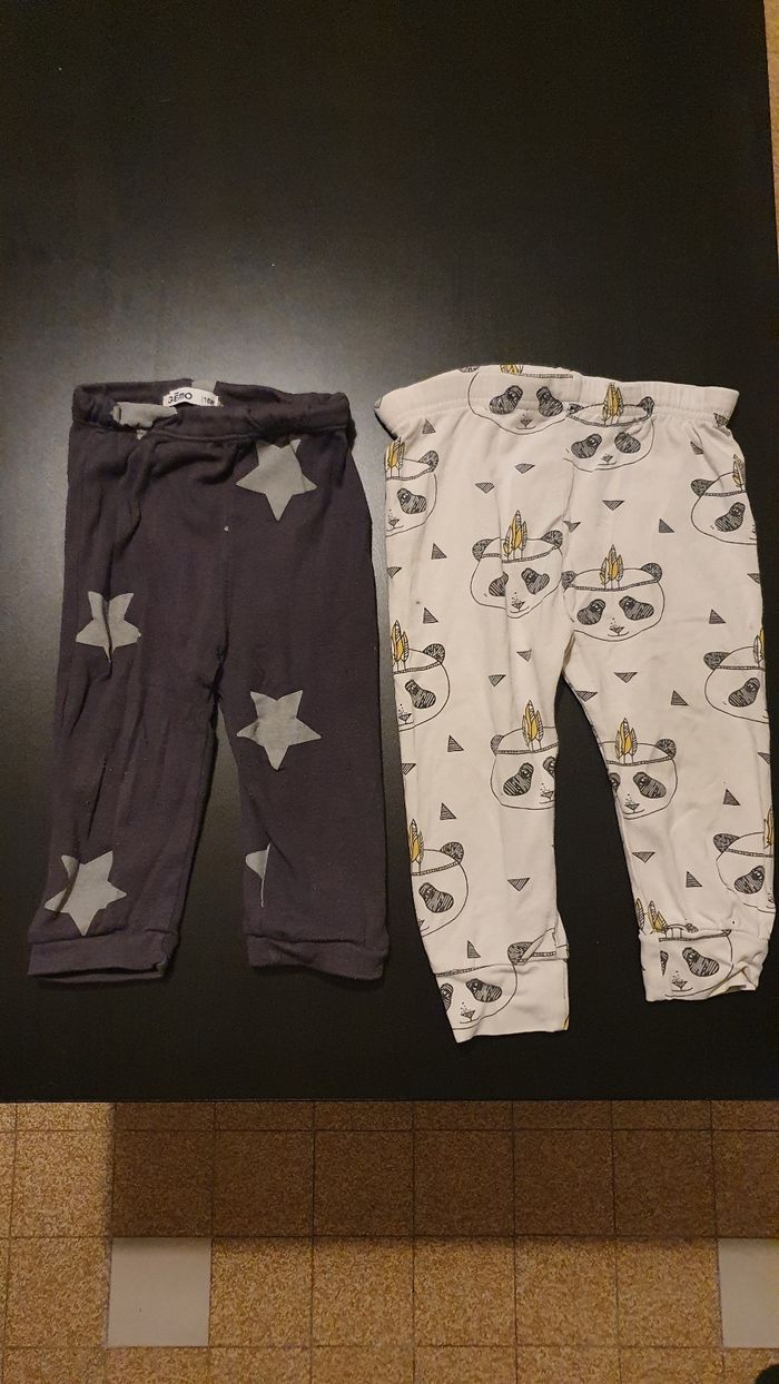 Lot de 9 bodies + 2 pantalons pyjama fille 18 mois - photo numéro 2