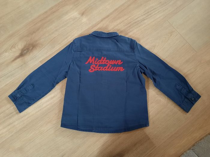 Chemise bleu marine à manches longues brodée au dos Tape à l'oeil 4 ans - photo numéro 3