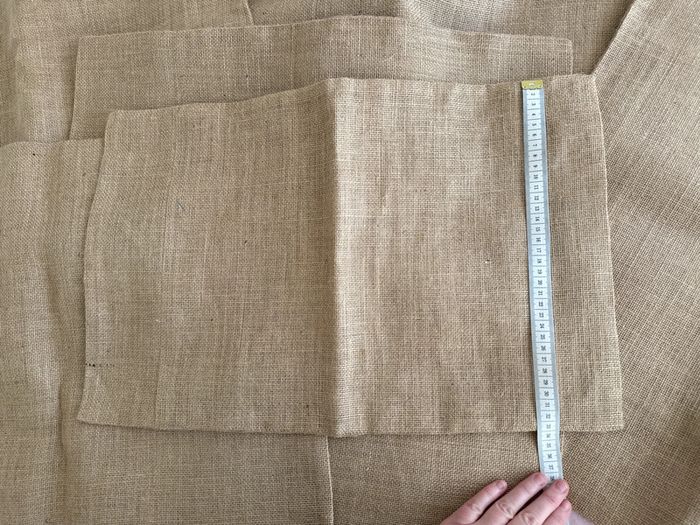 Neuf housse de coussin toile de jute 54 x 54 cm - photo numéro 7