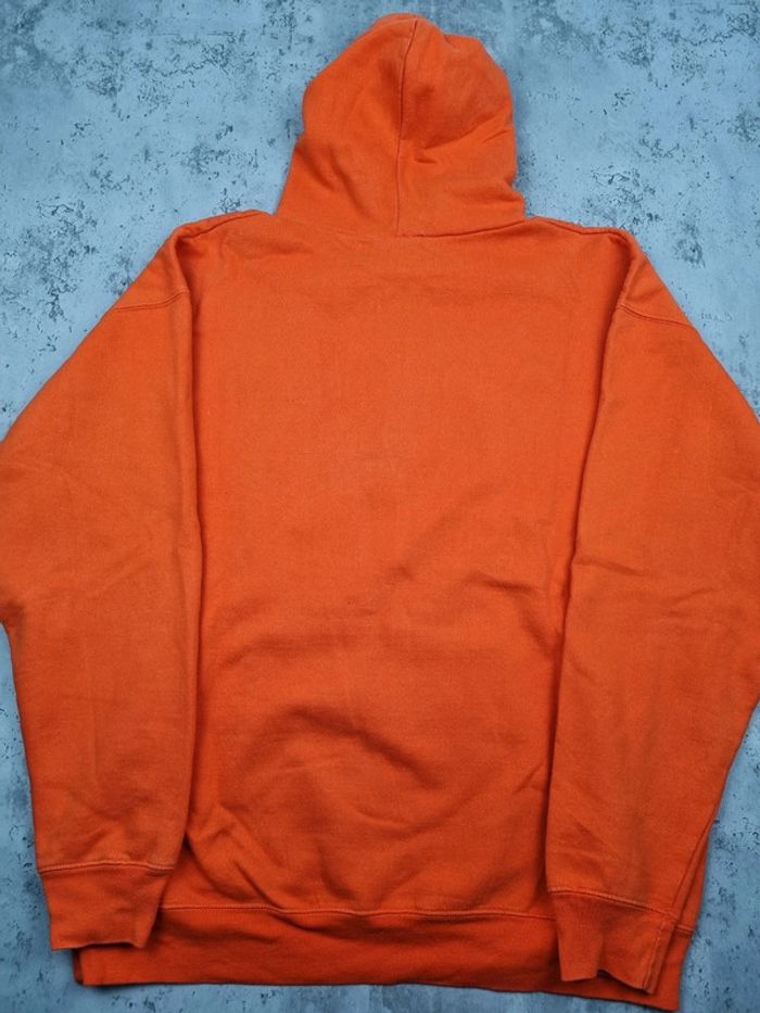 Pull à capuche universitaire orange – L Hommes (taille très grand) - photo numéro 4