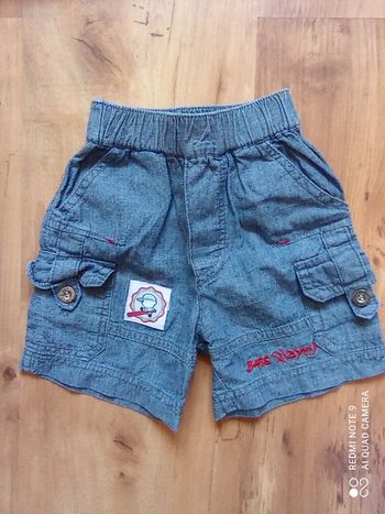 Short en jean garçon, taille 3 mois