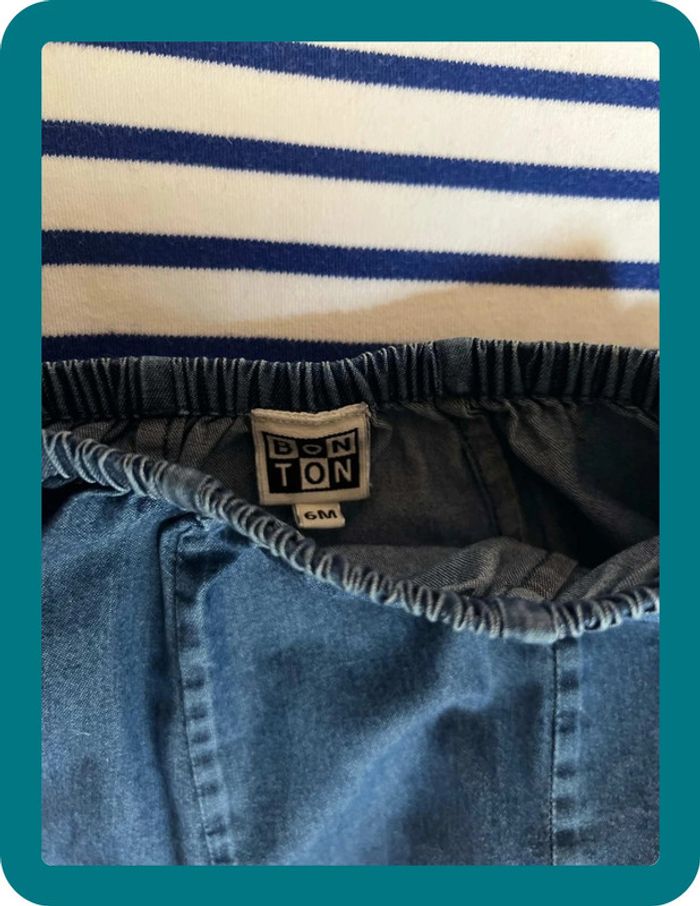 Ensemble jean sarouel et marinière 6 mois - Bonton Armor Lux - photo numéro 8
