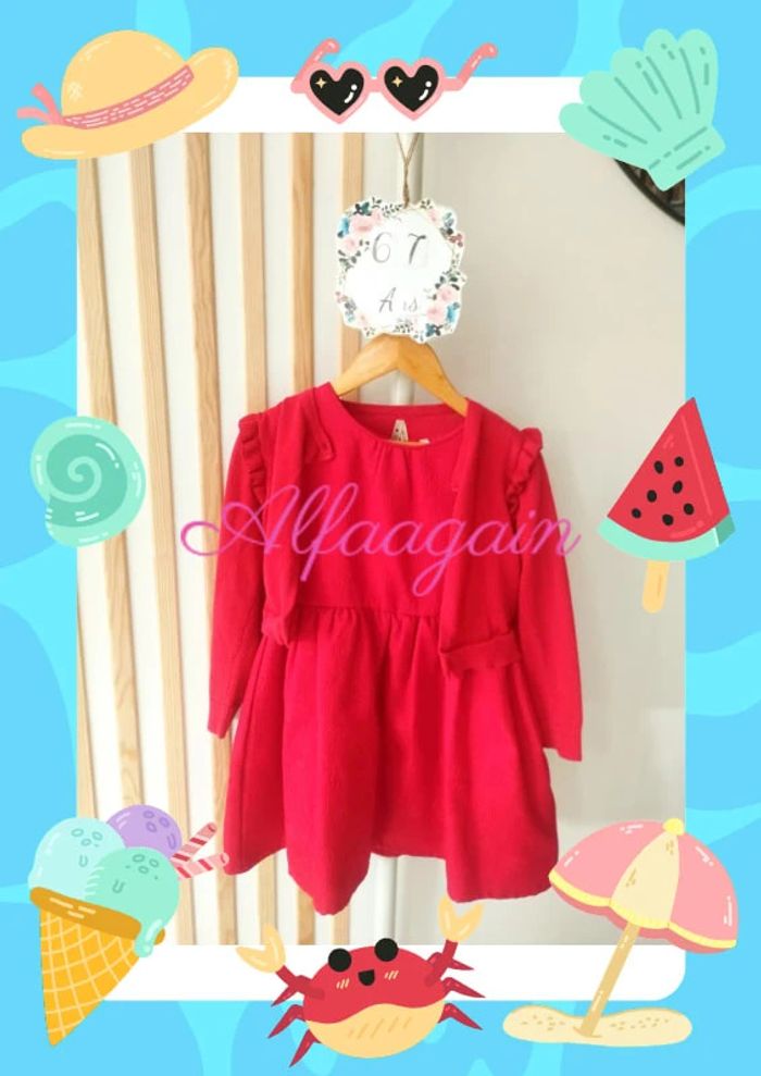 Magnifique robe rouge 6/7ans