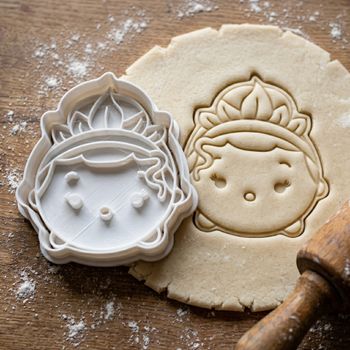 Emporte-pièce Princesse Couronne Feuilles - Découpoir Biscuits Pâte à Sucre style Vaiana