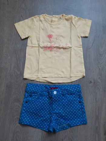 T-shirt + short 18mois neuf