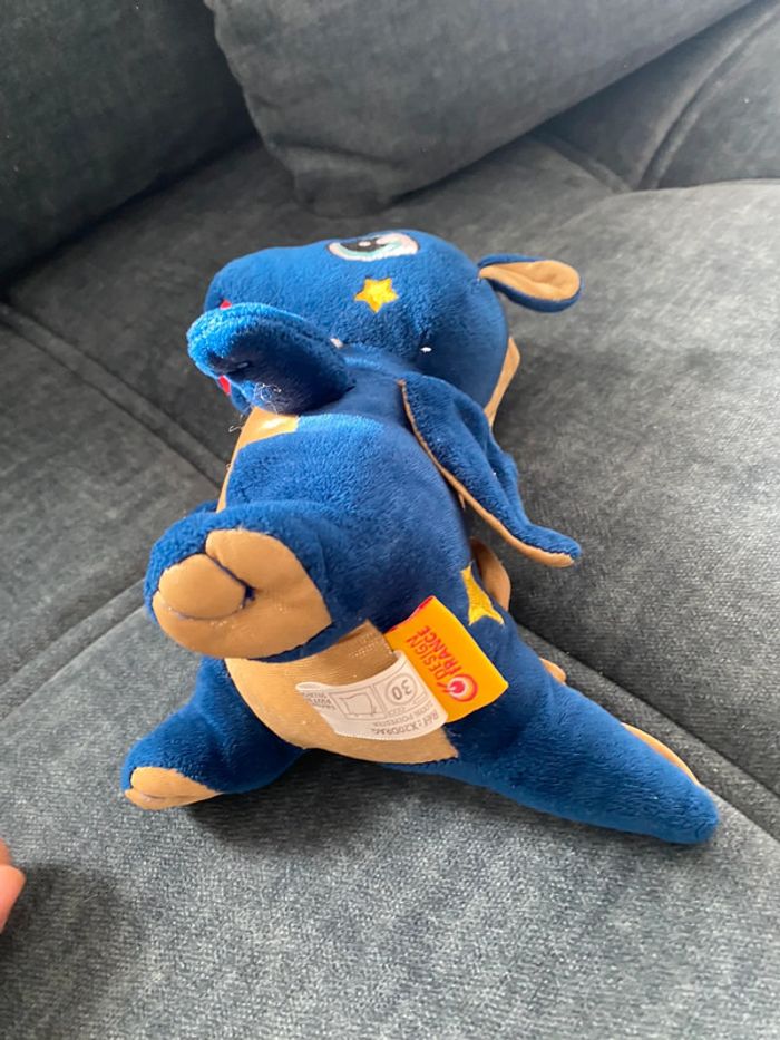 Peluche dragon bleu fizzy casi neuve - photo numéro 3