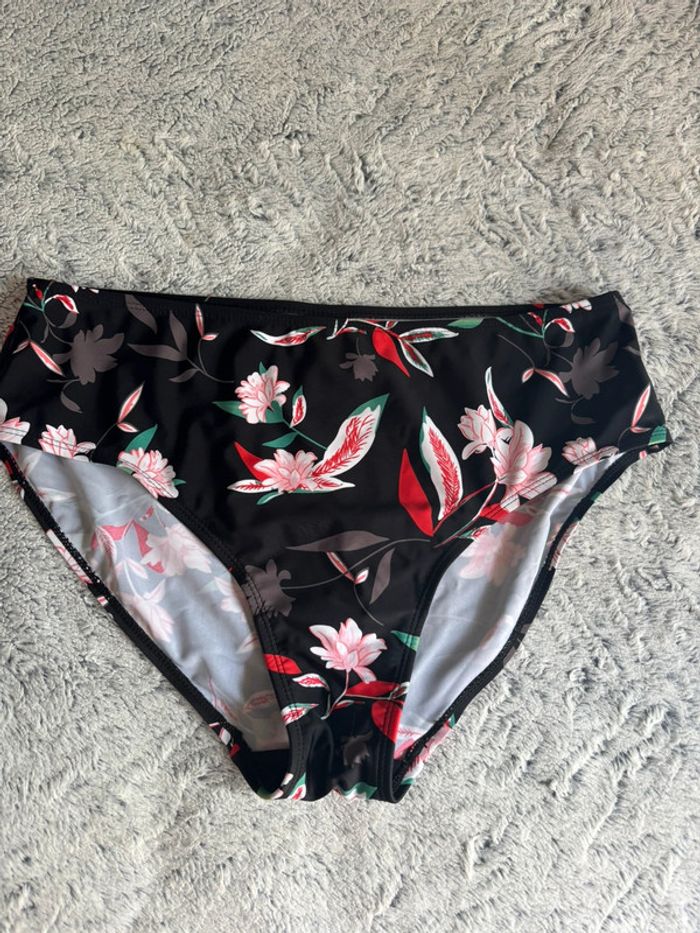 Culotte de maillot de bain taille 44 taille haute blanche porte