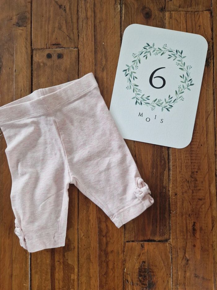 Legging court détail nœud 6 mois