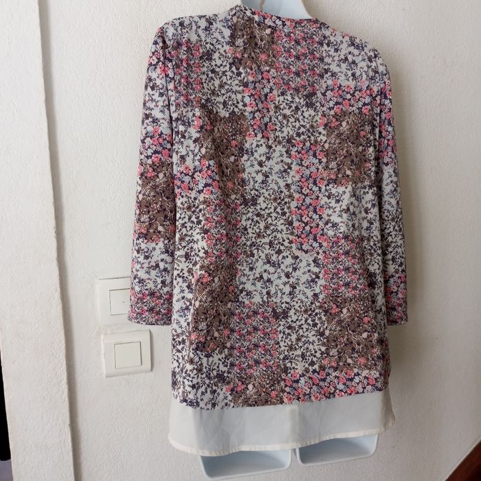 Blouse fluide longue florale femme 46 - photo numéro 4