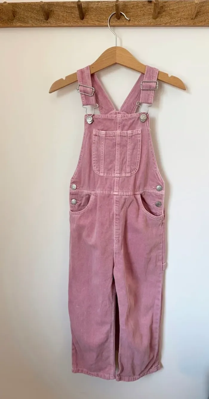 Salopette en jean rose Zara