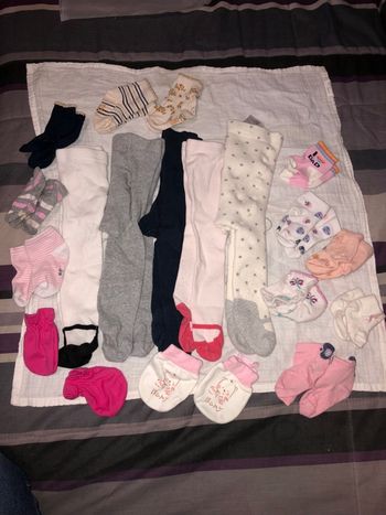 Collants chaussettes fille 0-6 mois