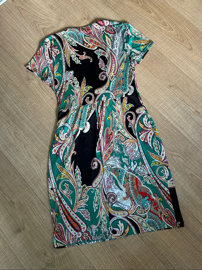 Robe imprimée à manches courtes Morgan taille 42 comme neuve - photo numéro 4