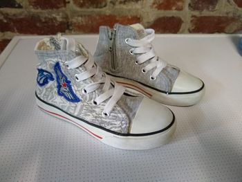 baskets/tennis toile montantes 23