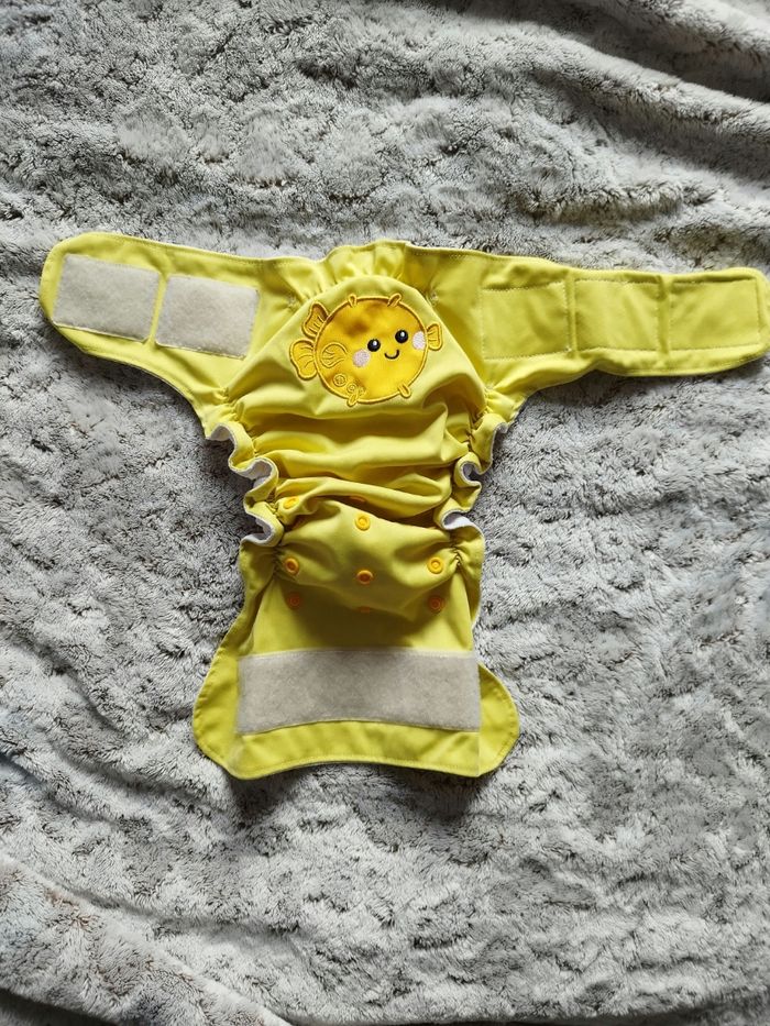 Lot de 2 couches de bain lavables et inserts - photo numéro 6