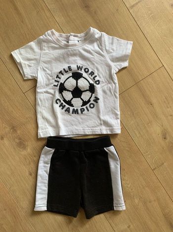 Ensemble short et tee-shirts manches courtes 6 mois
