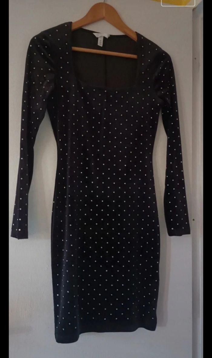 Robe Longue d'Hiver Femme Noire & Argentée 🌻🌾 - photo numéro 2