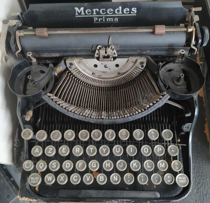 Une belle, rare, ancienne machine à écrire Mercedes Prima - photo numéro 7