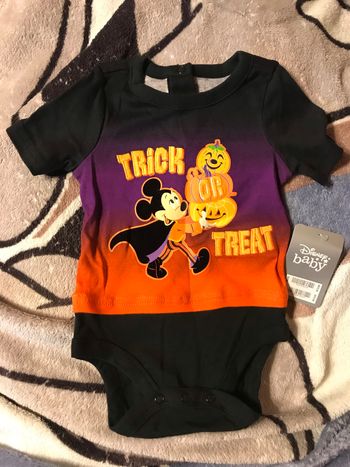 Body Halloween Mickey 6-9 mois