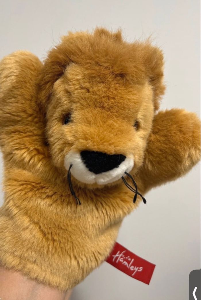 Hameleys lion puppet / peluche marionnette - photo numéro 2