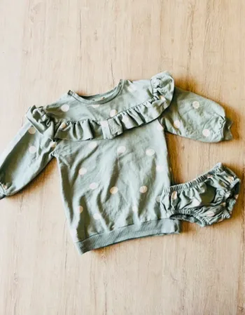 Robe et cache couche bébé fille jessica sinpson