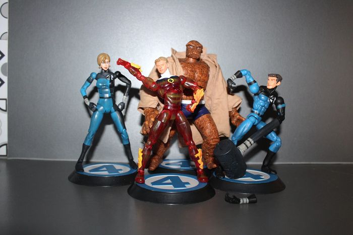 x4 Figurines les 4 fantastiques - Marvel