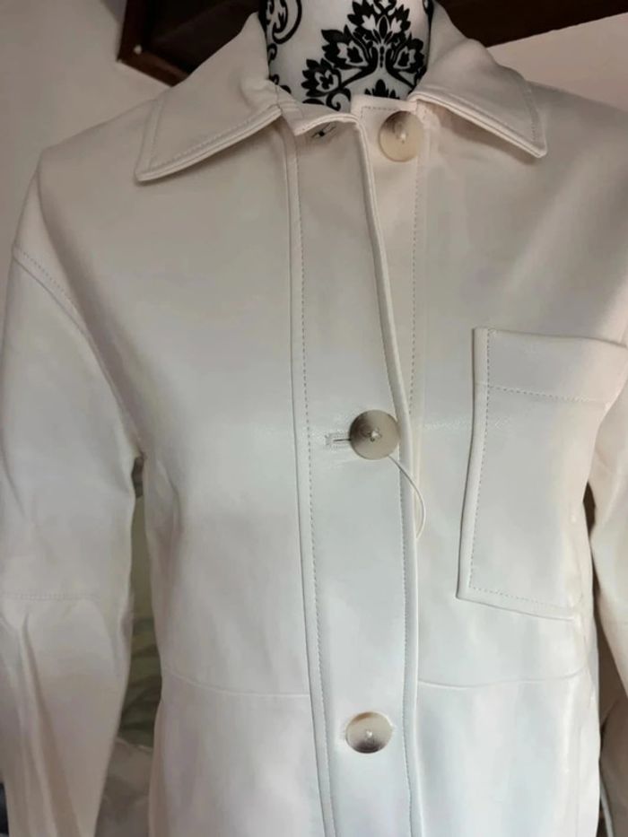 Blazer simili cuir femme - photo numéro 3