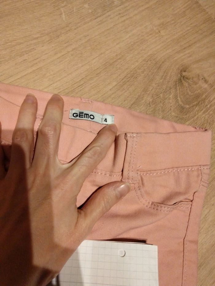 Pantalon slim 4 ans rose clair - photo numéro 2
