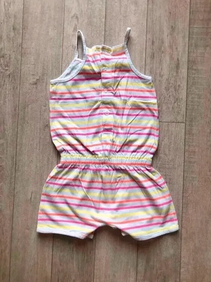 Combinaison short fille blanc multicolore - photo numéro 7