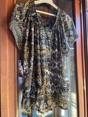 Chemise voile manches courtes