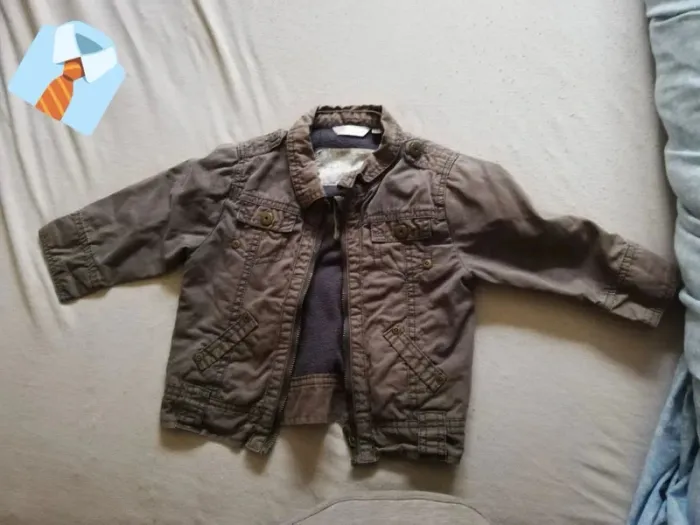 Veste Bébé Style Militaire - Chaude et Pratique (18M, 80cm)