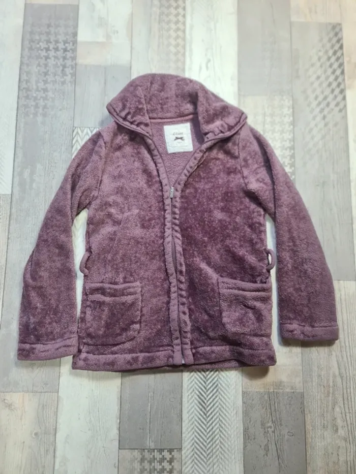 Pull Étam Polaire Doux T.M Veste Homewear Violet Mauve Fermeture Zip