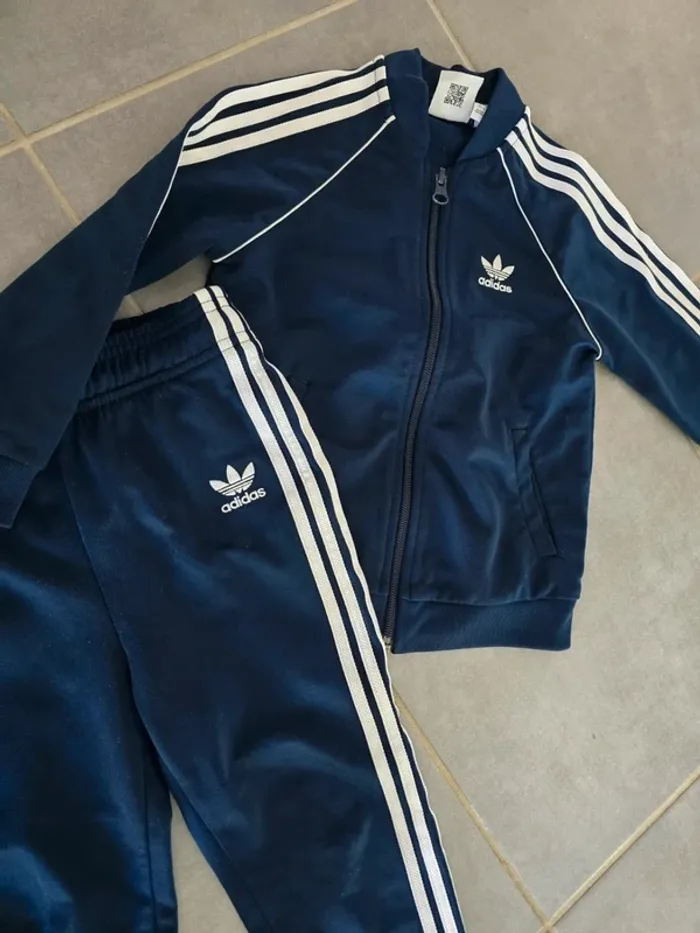 Ensemble jogging adidas bleu nuit - photo numéro 4