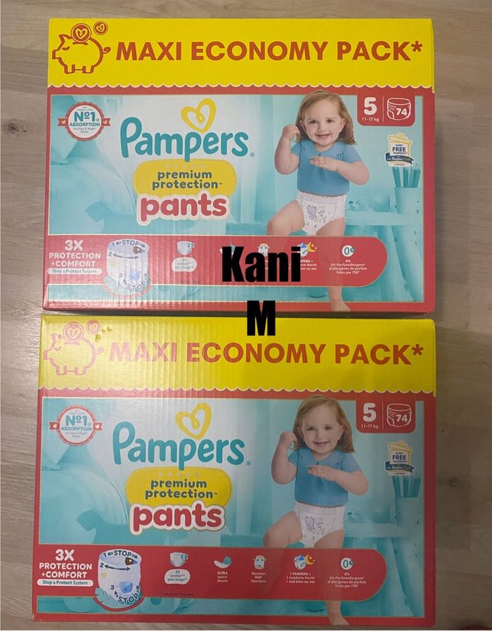 Pampers pants prenium protection taille 5