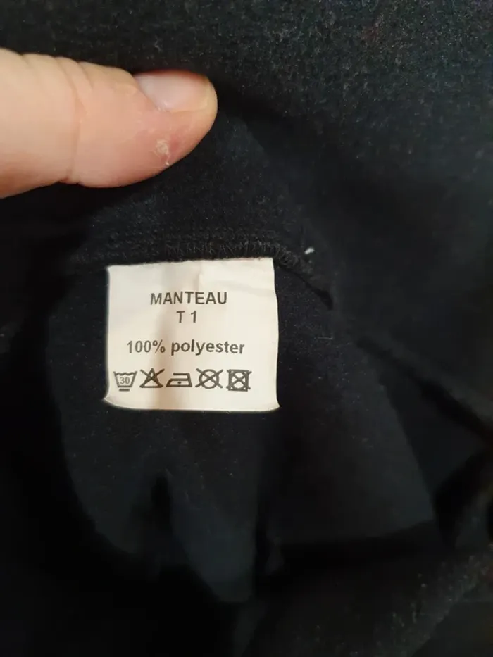 Poncho chaud noir jolilola taille unique 1 porte bébé - photo numéro 10