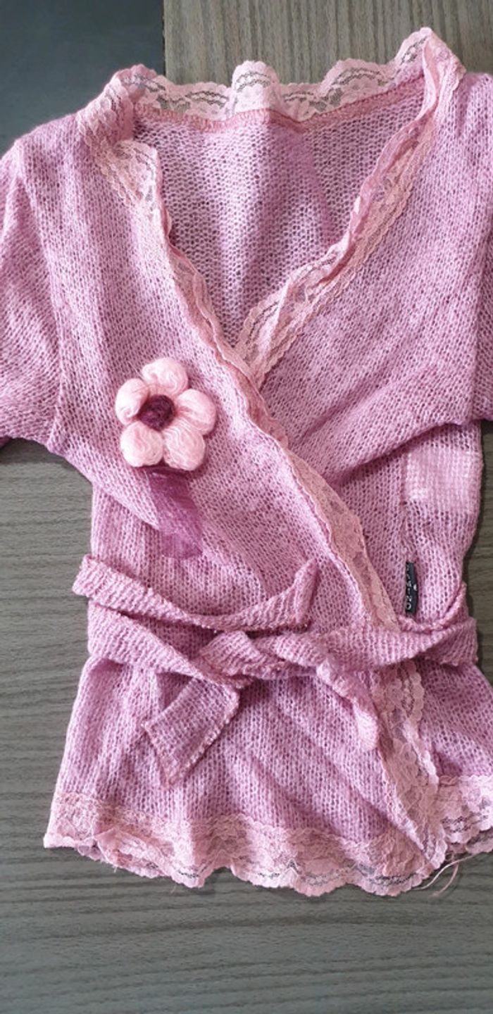 Gilet cache cœur taille 8 ans - photo numéro 5