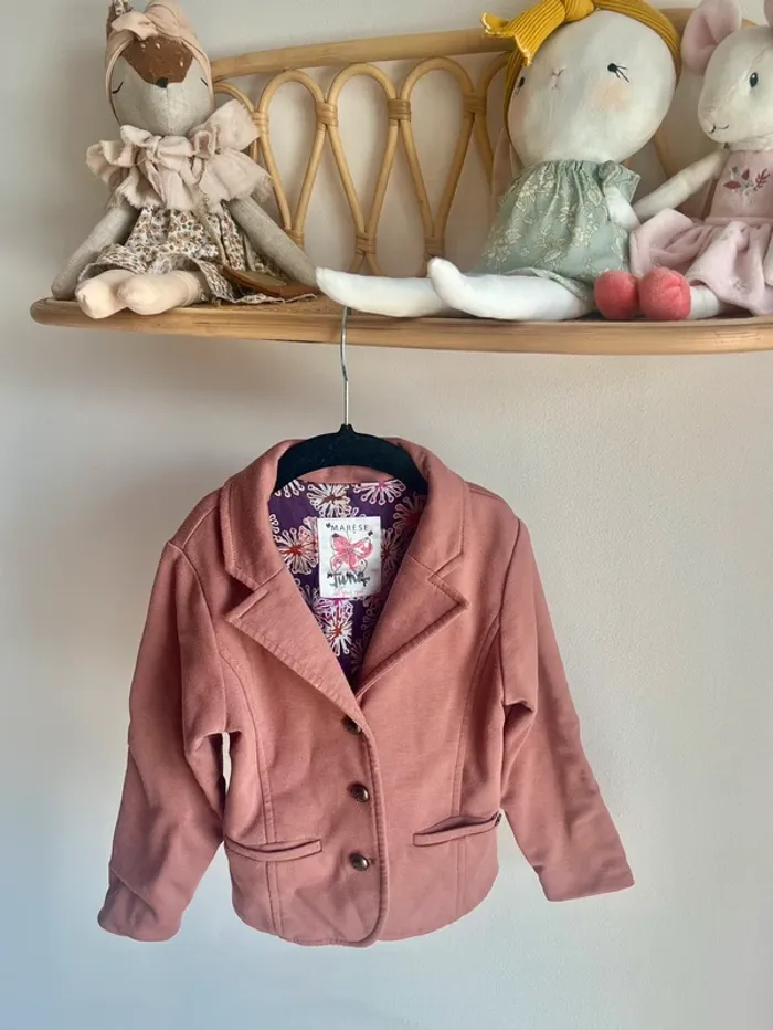 Blazer veste Marese rose - photo numéro 5