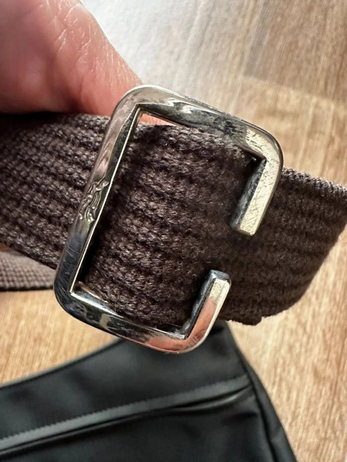 Sac longchamp en nylon et cuir - photo numéro 3