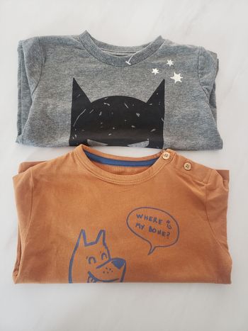 Lot tee-shirt 12mois