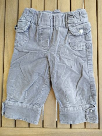 Pantacourt velours