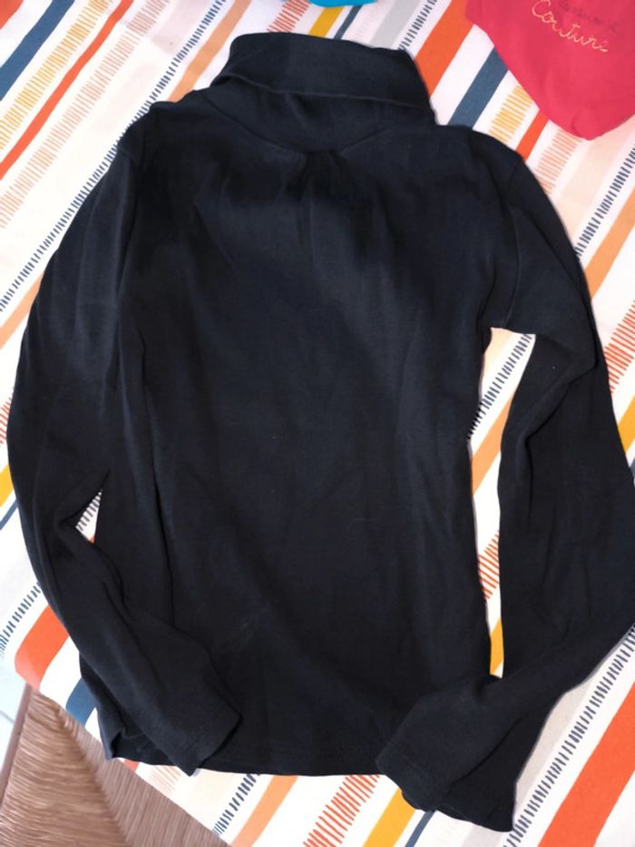 Lot de 4 tee shirts col roulé manches longues 8 ans - photo numéro 4