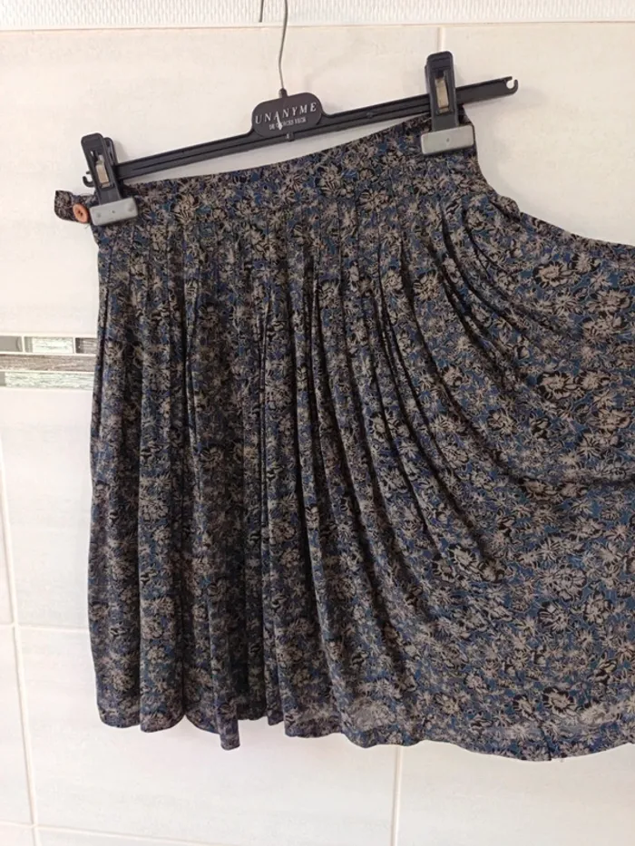 Superbe Jupe plissée Irene Van Ryb vintage, 100% viscose