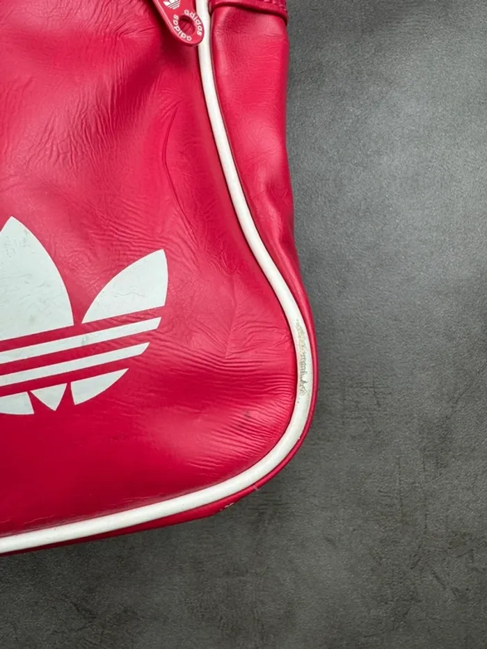 Messenger Bag Adidas Vintage Rose Fuchsia Y2k 00’s - photo numéro 4