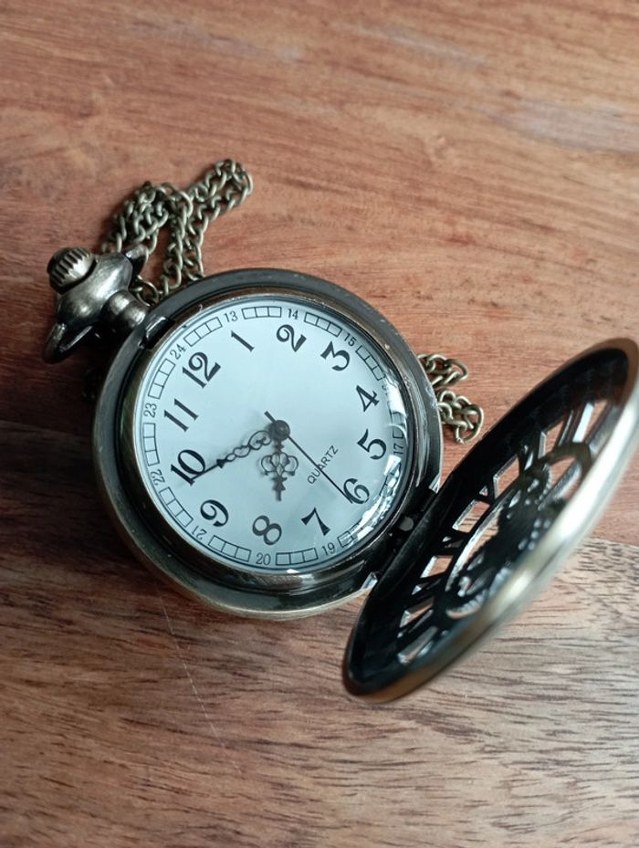 Montre gousset vieil or ; idée cadeau 🎁 - photo numéro 3